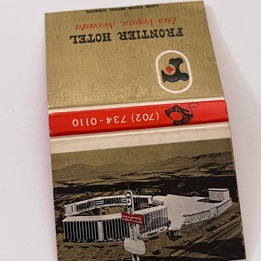 The Frontier Hotel Las Vegas Nevada Vintage Matchbook Cover TB8-MB-9