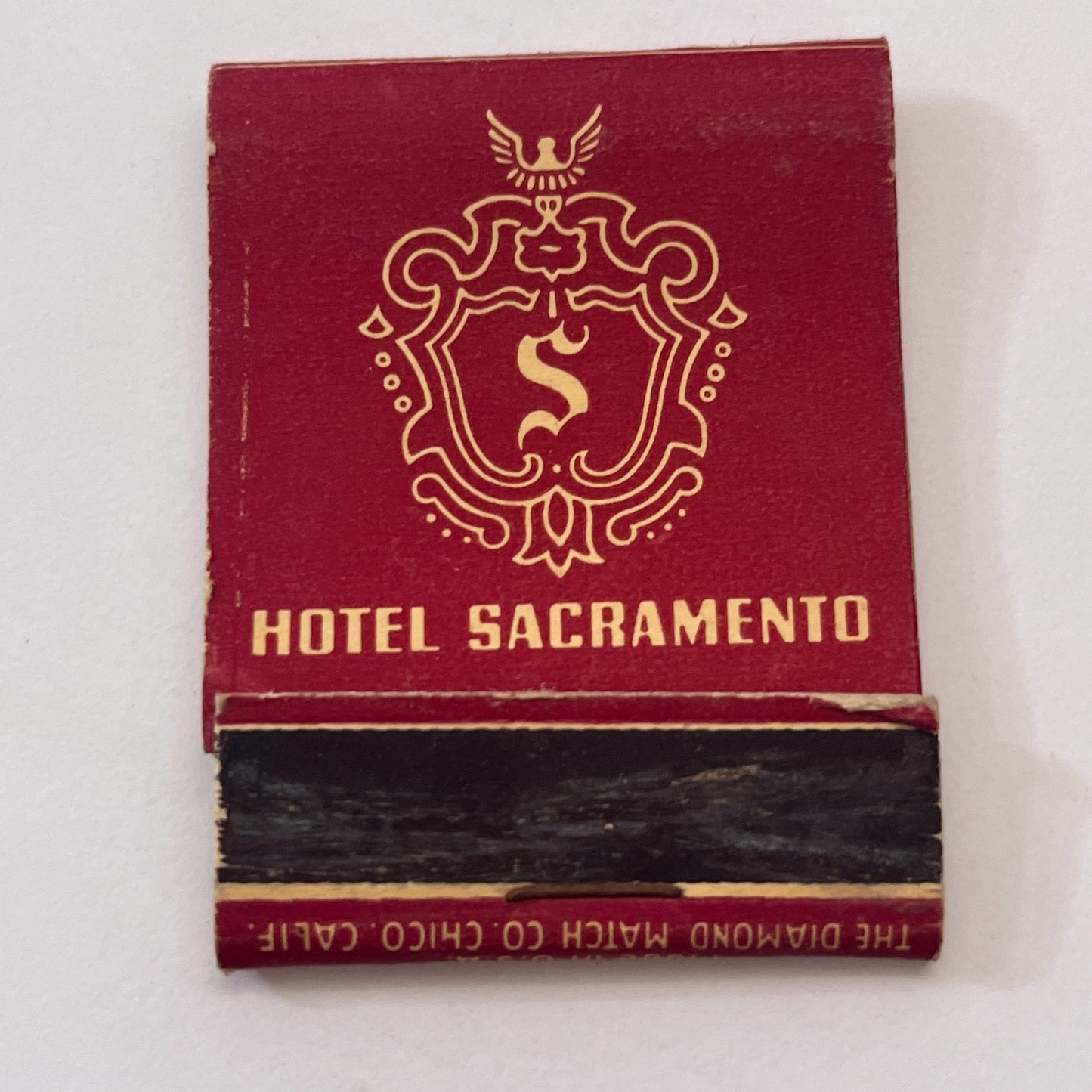 Hotel Sacramento Walnut Room California Vintage Matchbook Cover TB8-MB-9