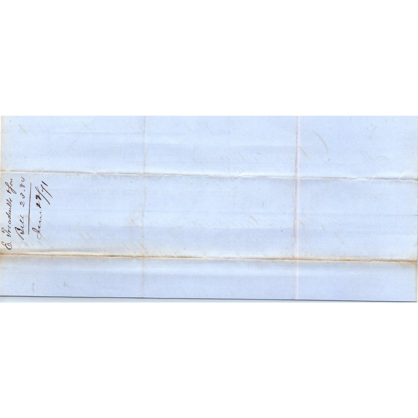 1871 E. Treadwell's Son Bakeries Glover & Warren NY Receipt Letterhead AF2-A3