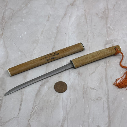 Vtg Japanese Samurai Letter Opener J.P. Michael Co Earl Bruce Indianapolis SB8