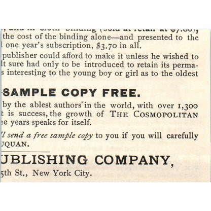 Soule Photograph Co Unmounted Photographs Boston MA c1890 Victorian Ad AE8-CH10