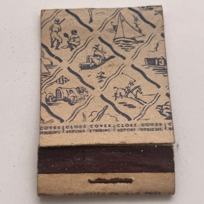 Sports Lion Match Vintage Matchbook Cover TB8-MB2-5