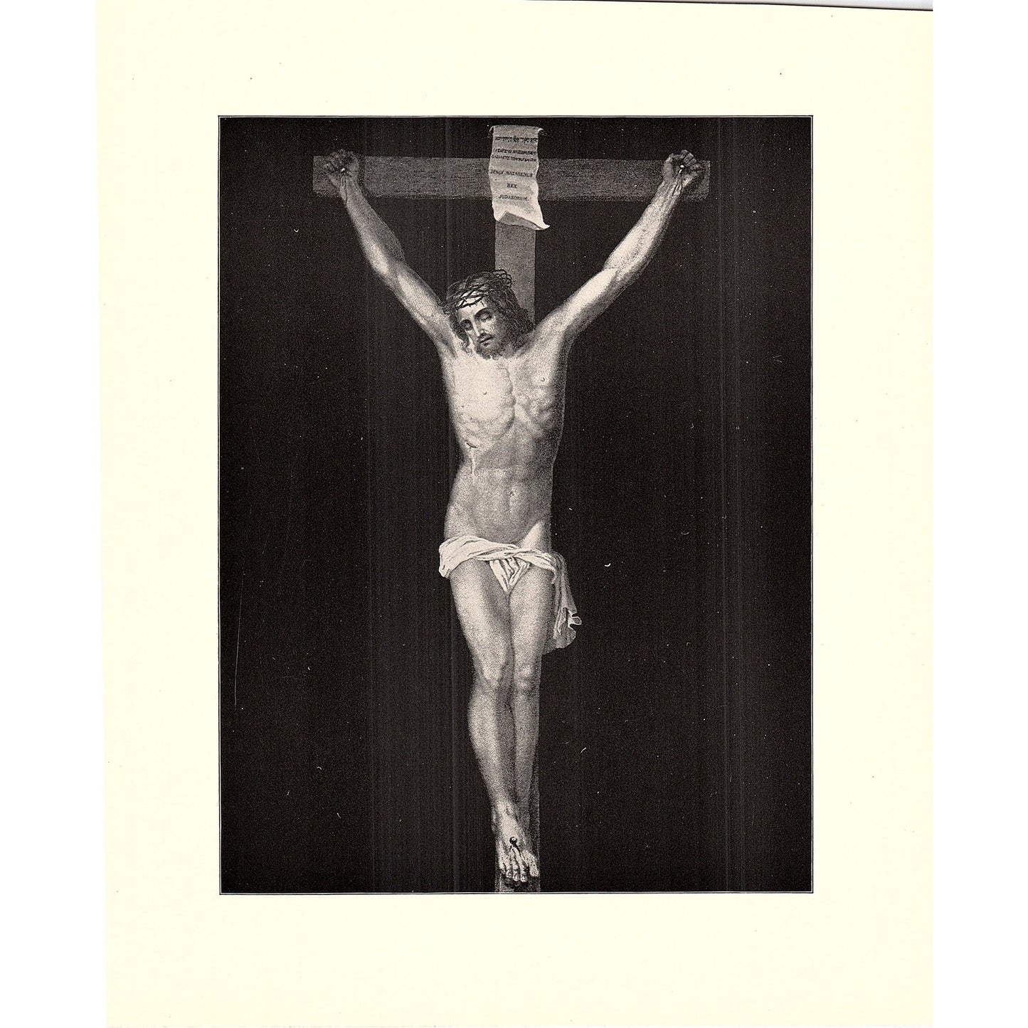 The Crucifixion - Albert Durer - 1898 Litho Art Print D19