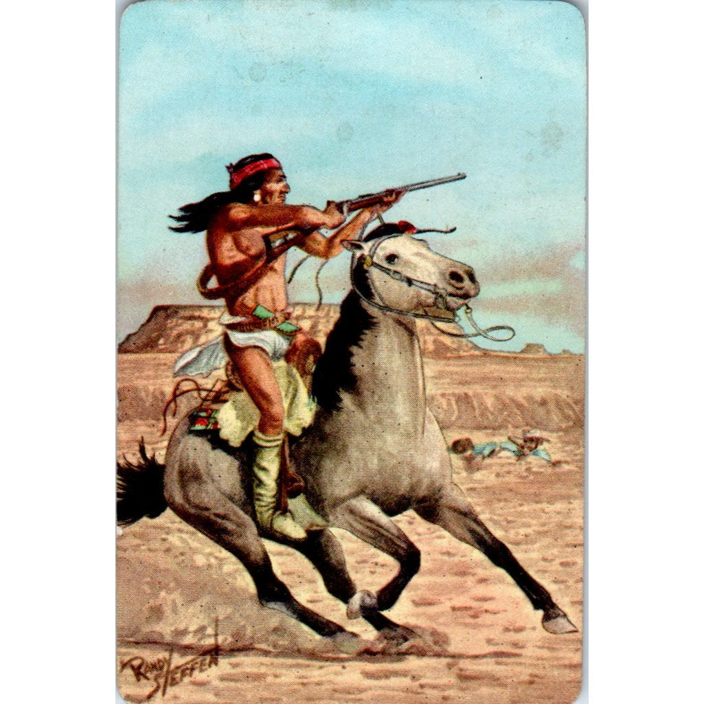 1956 Armour Star Franks Indian Language Card Geronimo Apache War Leader PD3