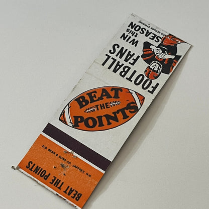Football Fans Beat the Points Winners Sports Brooklyn Matchbook Cover MM5-7