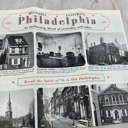 1952 Pennsylvania Railroad Guide to Philadelphia Travel Vintage Brochure TI8-S3