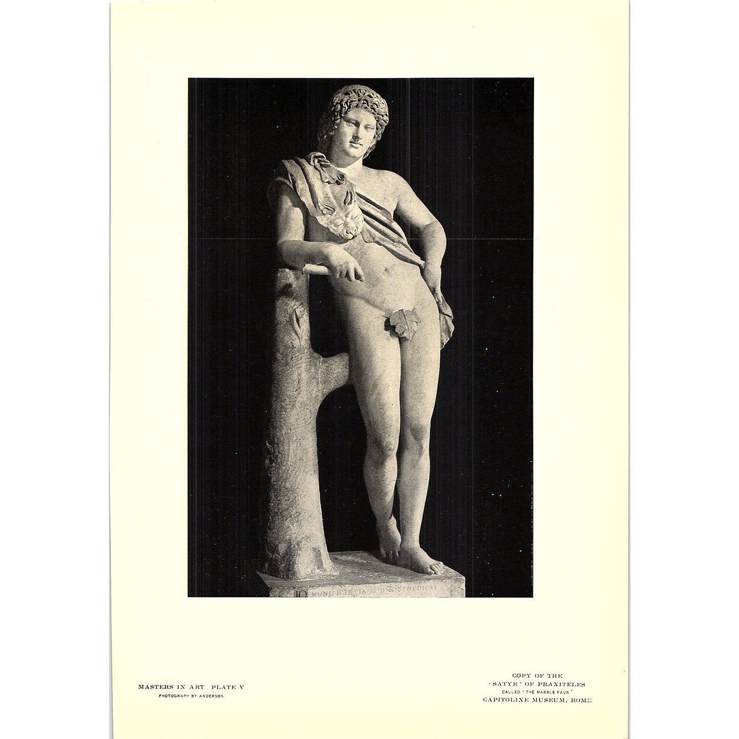 Aphrodite of Cnidus - Praxiteles - 1902 Litho Art Print AF4-9