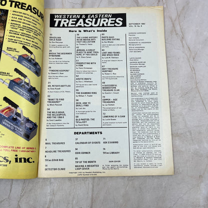1982 Sept - Western & Eastern Treasures Magazine - Treasure Hunting Gold M13