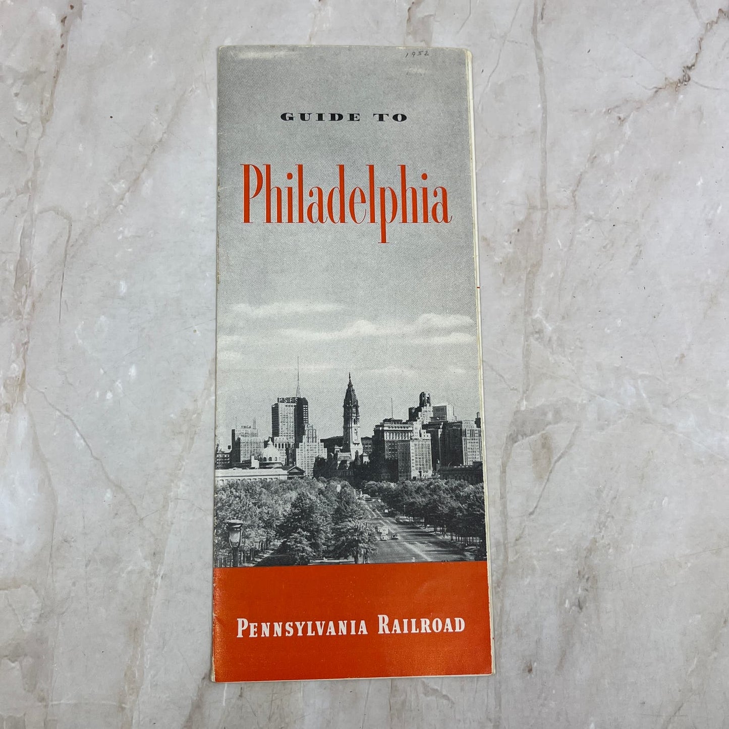 1952 Pennsylvania Railroad Guide to Philadelphia Travel Vintage Brochure TI8-S3