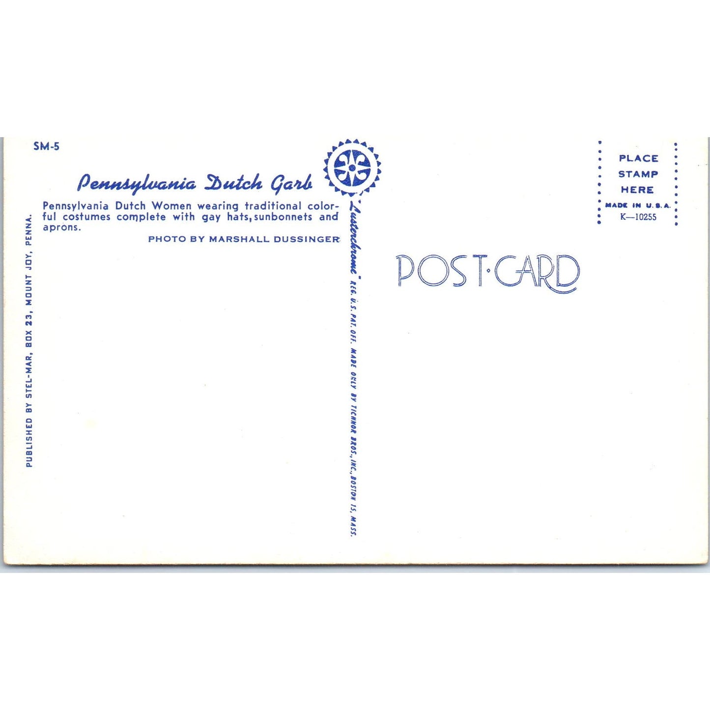 Mennonite Church Yard w/ Buggies Pennsylvania Dutch Country Vintage Postcard PD5