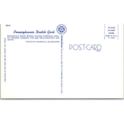 Mennonite Church Yard w/ Buggies Pennsylvania Dutch Country Vintage Postcard PD5