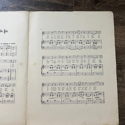 Send Me an Answer From Over the Sea Charles E Pratt 1879 Sheet Music V33-4
