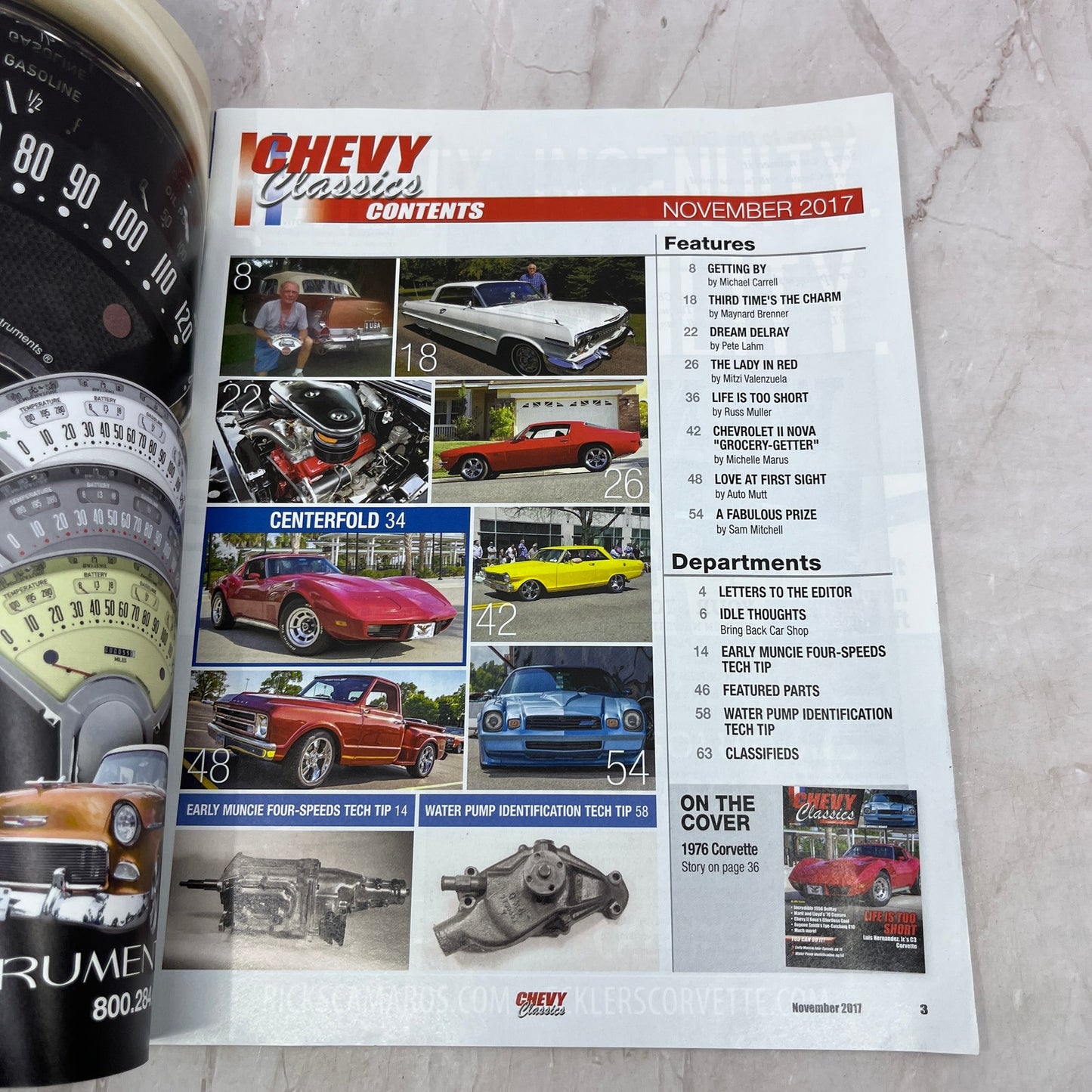 1956 DelRay Chevy II Nova - Chevy Classics Magazine - Nov 2017 M31