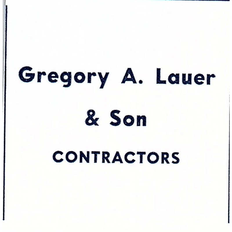 Gregory A Lauer & Son Contractors Fort Wayne Indiana 1964 Ad AG1-S15