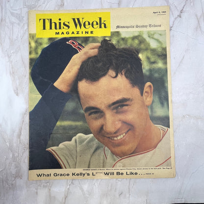 1956 April This Week Magazine George Susce Boston Red Sox Baseball FL6-2
