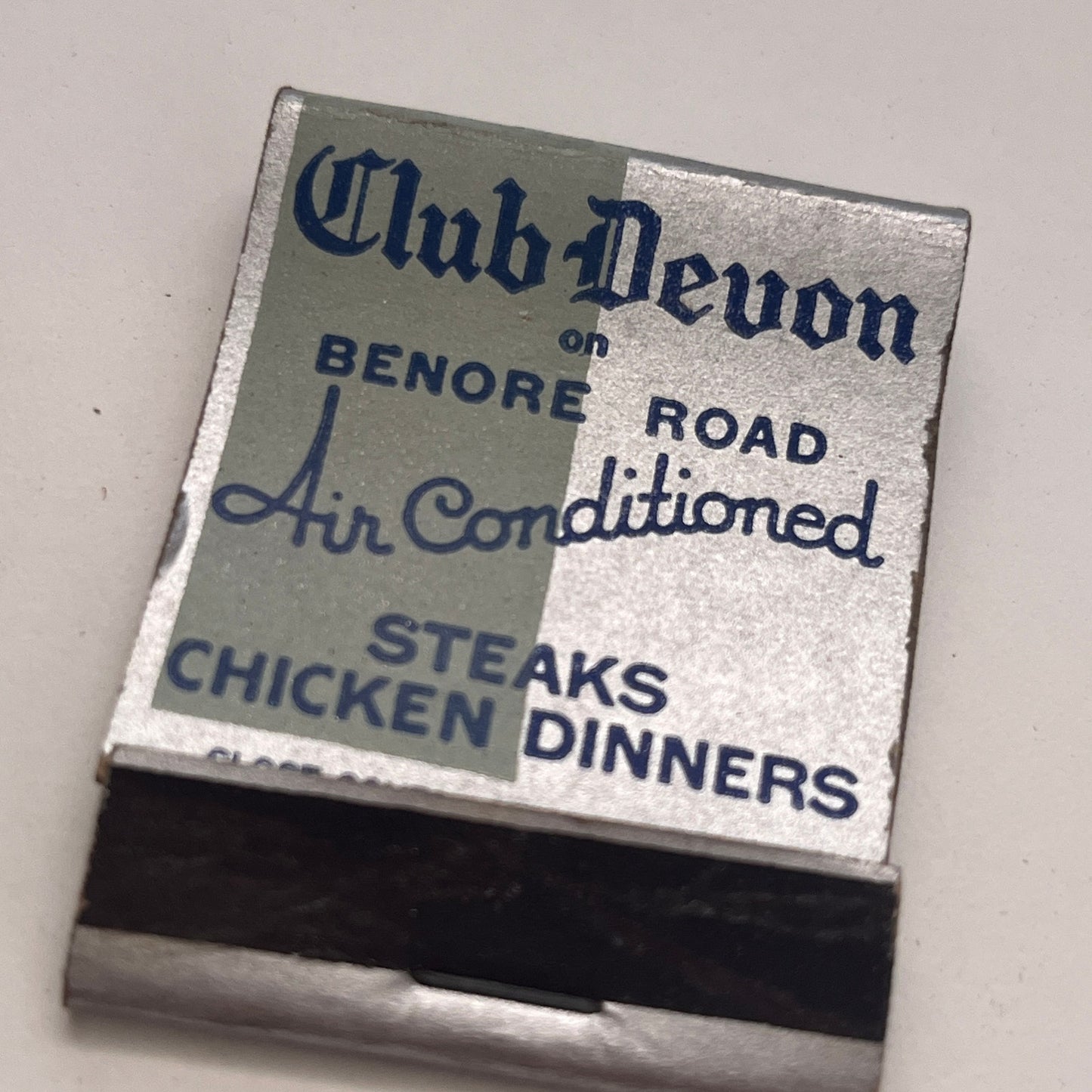 Buckeye Social Club, Club Devon Toledo OH Vintage Matchbook Cover TB8-MB-5