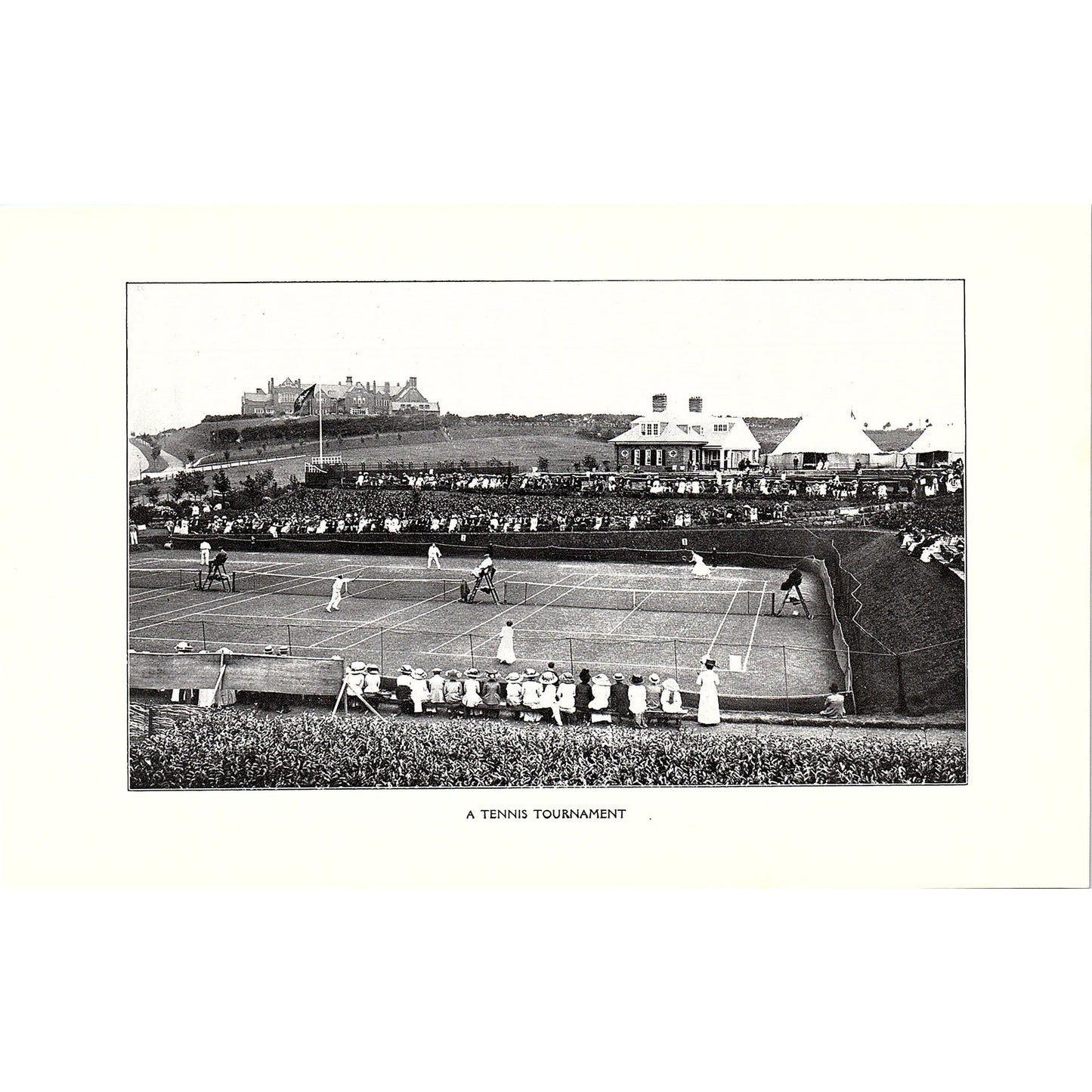 Bowling Greens, Alexandria Gardens / Tennis Tournament Double Sided c1910 AF3-8