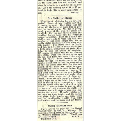 E.W. Ross Ensilage Cutter & Silo Co Springfield Ohio 1924 Ad AG3-H2