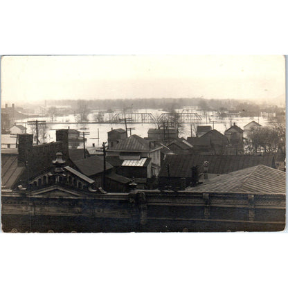 River View Scene From Bridge RPPC Real Photo Postcard AB9
