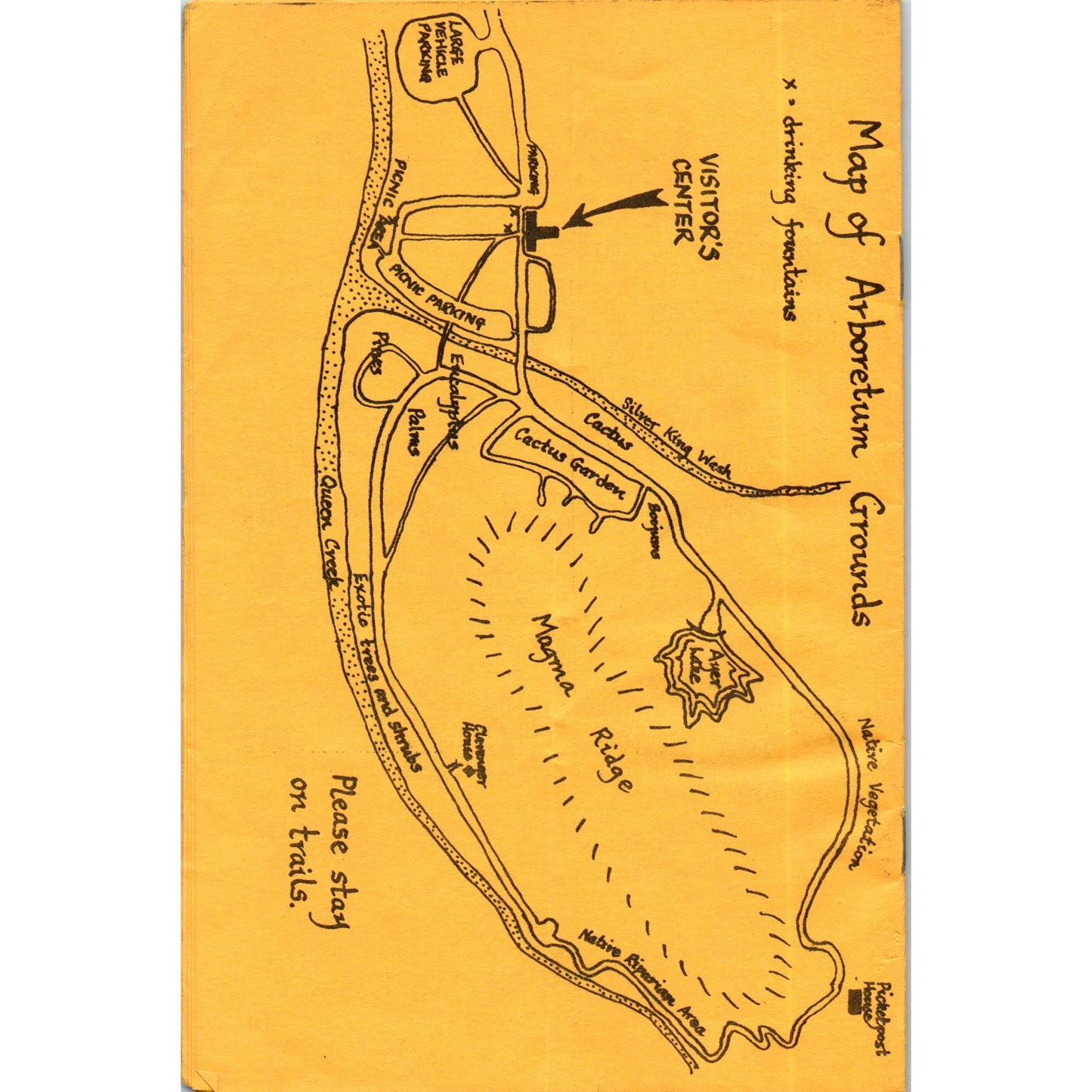 Vintage Ayer Lake Self Guiding Tour Booklet Boyce Thompson SW Arboretum TF4-B4