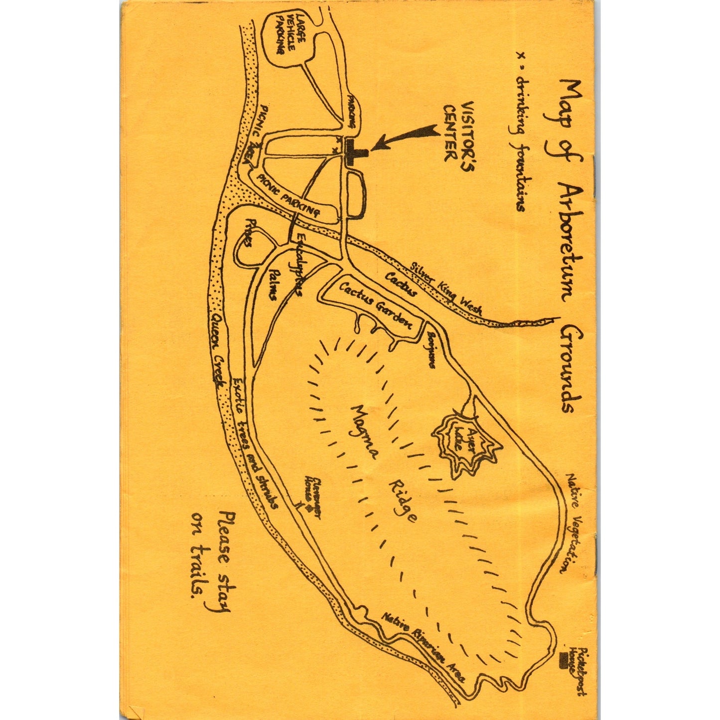 Vintage Ayer Lake Self Guiding Tour Booklet Boyce Thompson SW Arboretum H5-5