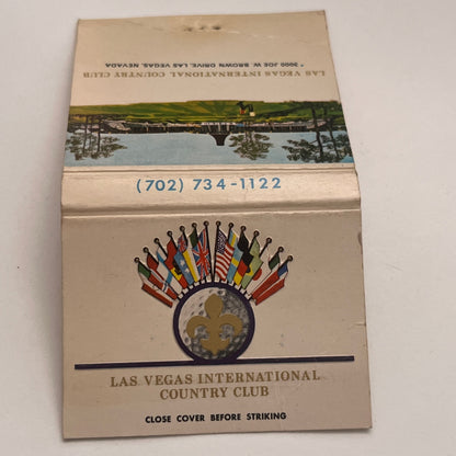 Las Vegas International Country Club Vintage Matchbook Cover MM4-2