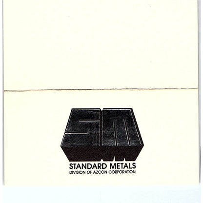Monte Sneed Standard Metals Houston Vintage Business Card SE5-B1