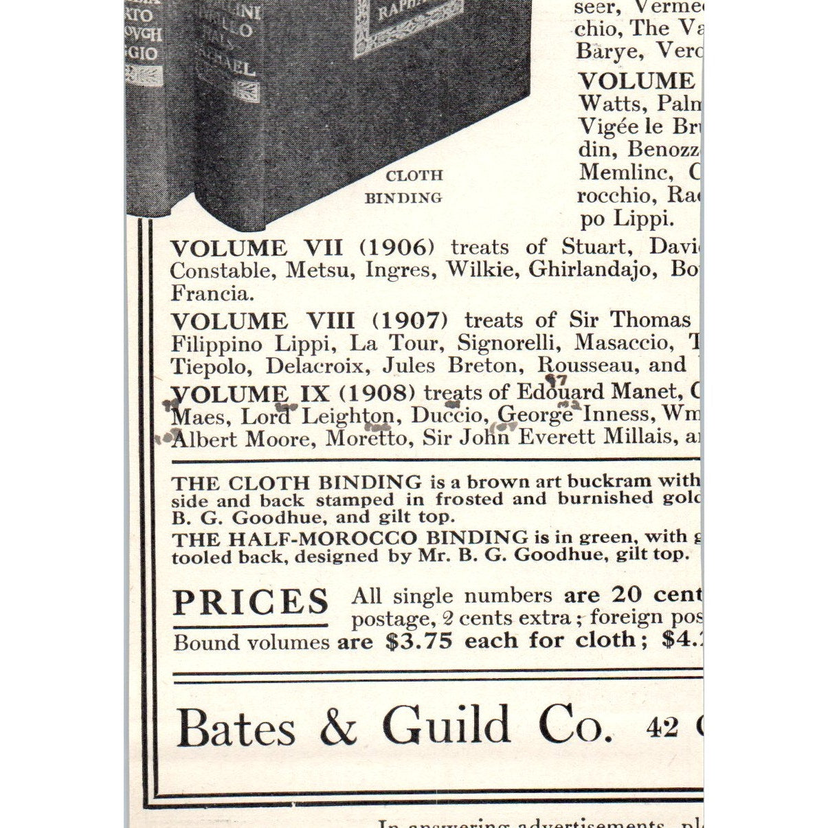 Braun, Clement & Co Carbon Prints New York City 1908 Victorian Ad AB8-MA9