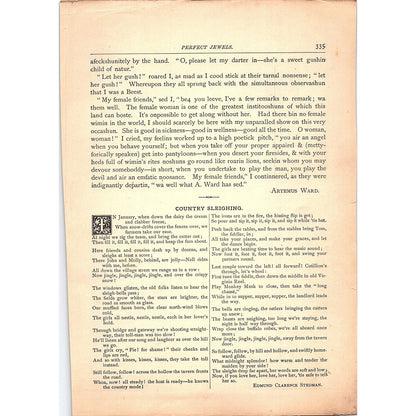 Baby Bye - Theodore Tilton 2 Pages 1884 Poem TA5-CJ-6