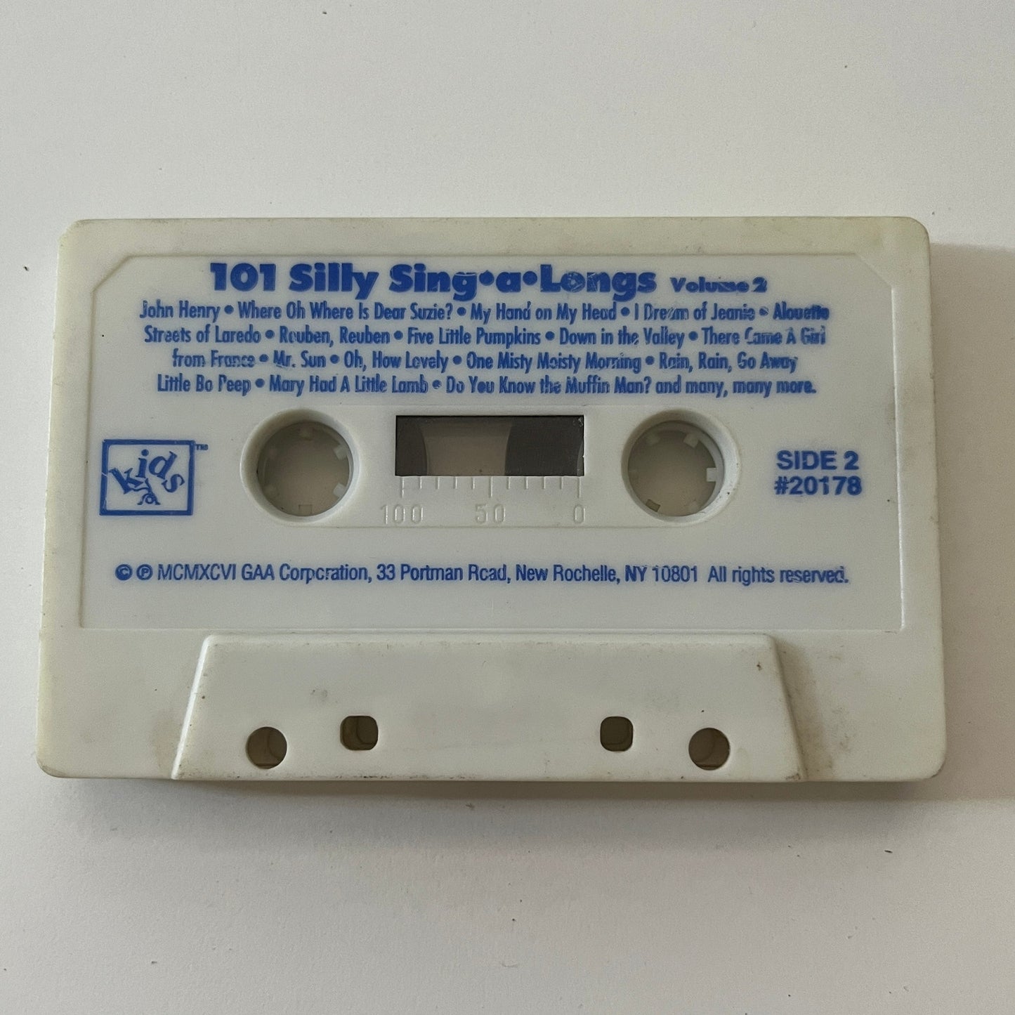 101 Silly Songs Volume 2 Cassette Tape TB6-OT1