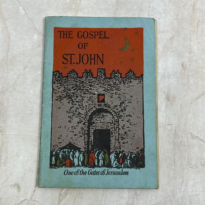 1928 The Gospel Of Saint John Pocket Bible Tract Gates of Jerusalem 4.5" TG9-E2
