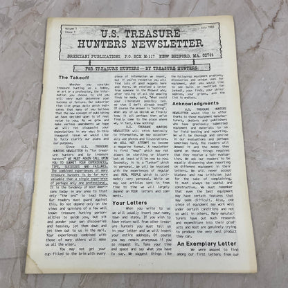 1983 July - US Treasure Hunters Newsletter - Bresciani New Bedford MA M11