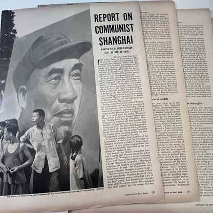 Reports on Communist Shanghai Robert Doyle 6 Pages 1940s WWII Era Article V29-5