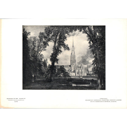 Constable - Salisbury Cathedral From The Bishop's Garden 1906 Art Print AB8-MA1