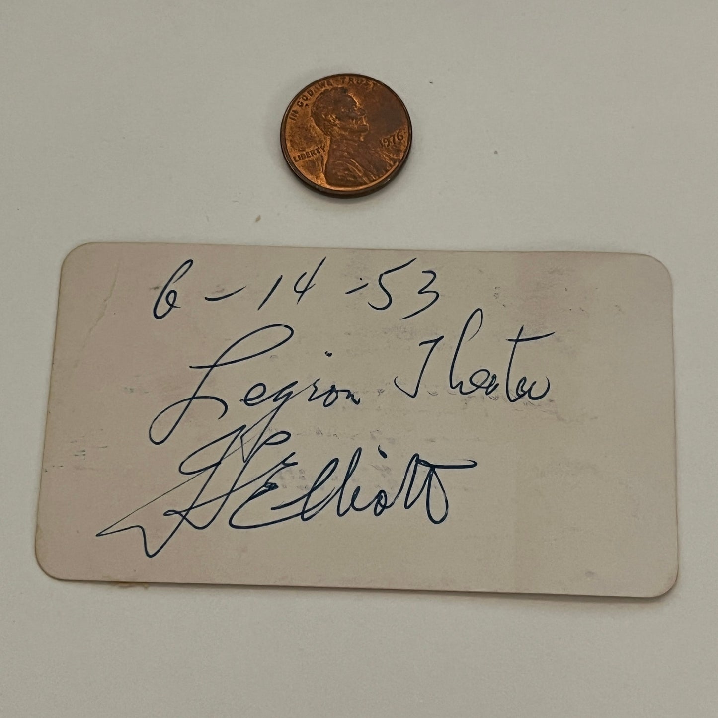 Gulf Coast Speedway Legion Theatre Stub 1953 Biloxi MS AG3-S27