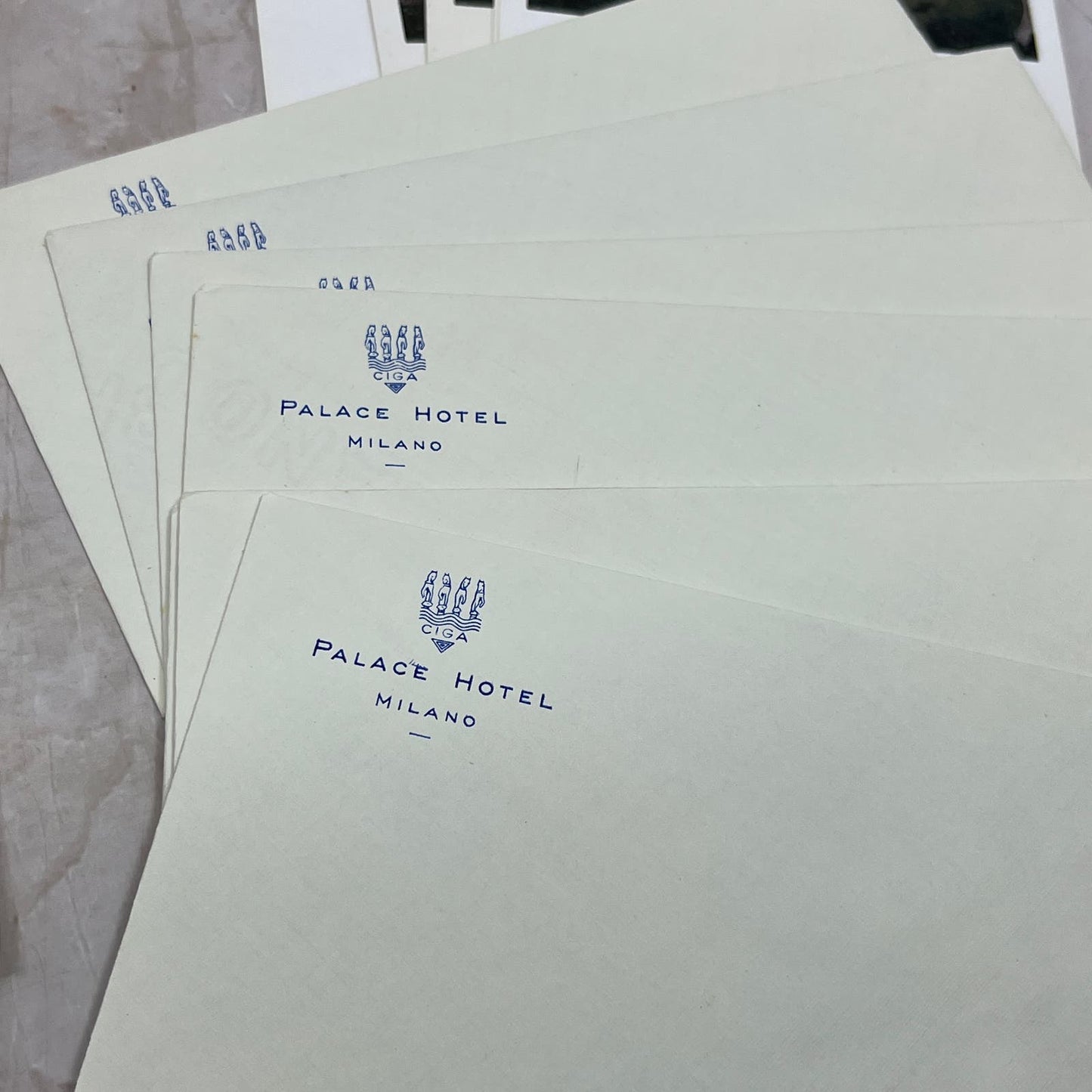 Palace Hotel Milan Italy Letterhead Blank Milano Piazza Della Repubblica TI9-P1