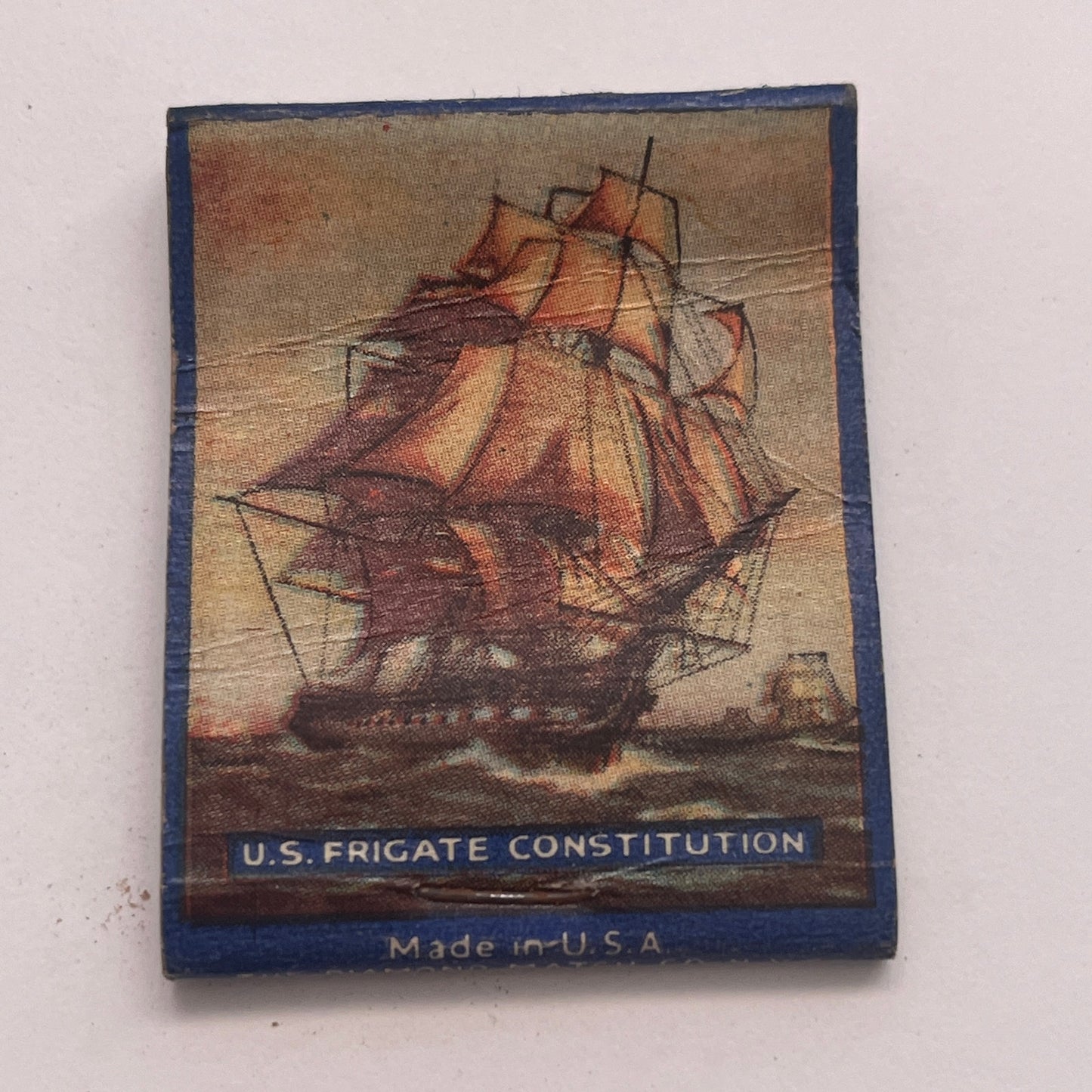 Navy Yard Boston US Frigate Constitution Vintage Matchbook Cover TB8-MB2-8