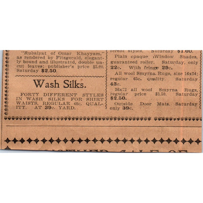 A.H. Pomeroy Tribunes Asylum St. Hartford 1901 Newspaper Ad AD8-H2