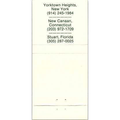 Huckleberry's Restaurant Yorktown Heights NY Vintage Matchbook TB6-MB2-7
