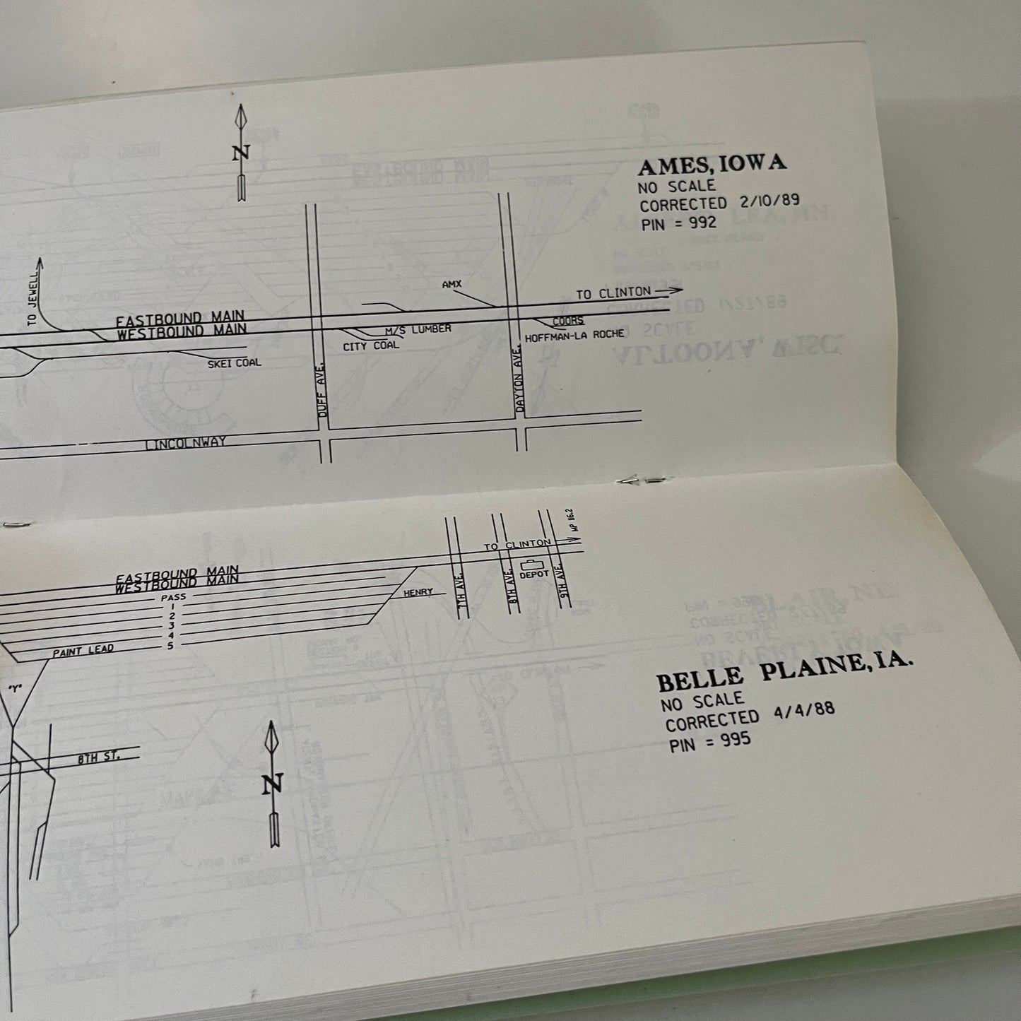 1989 Chicago Northwestern Central Division Railroad General Orders Booklet TK3