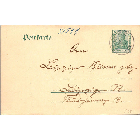 Godon Leipzig 1927 German Reich Postcard TE2-GRP