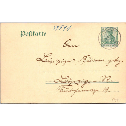 Godon Leipzig 1927 German Reich Postcard P5-12