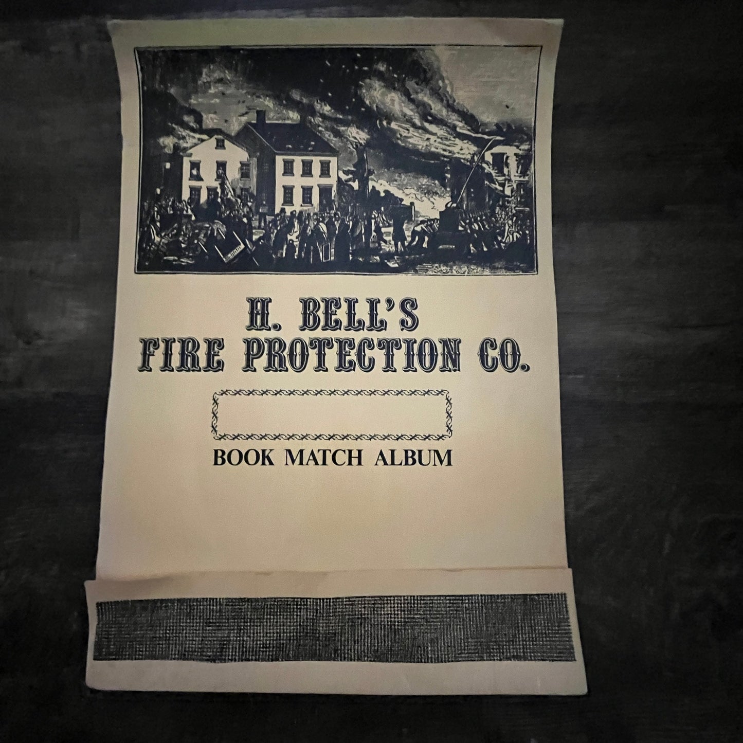 Set of 3 Vintage H. Bell's Fire Protection Co Novelty Matchbook Albums Empty V36