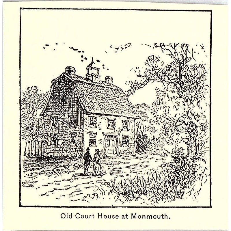 Old Court House at Monmouth 1892 Art Print AG2-M23