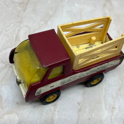 1976 Buddy L Horse Rack Stake Side Farm Truck Steel Red White Vehicle Car TH5