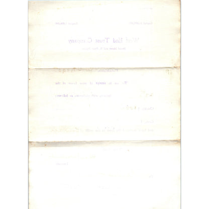 1908 West End Trust Company Philadelphia Letterhead Ai5-PCL