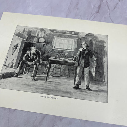 Angus and Donald Antique 8.5x11.5" Engraving Art Print V20