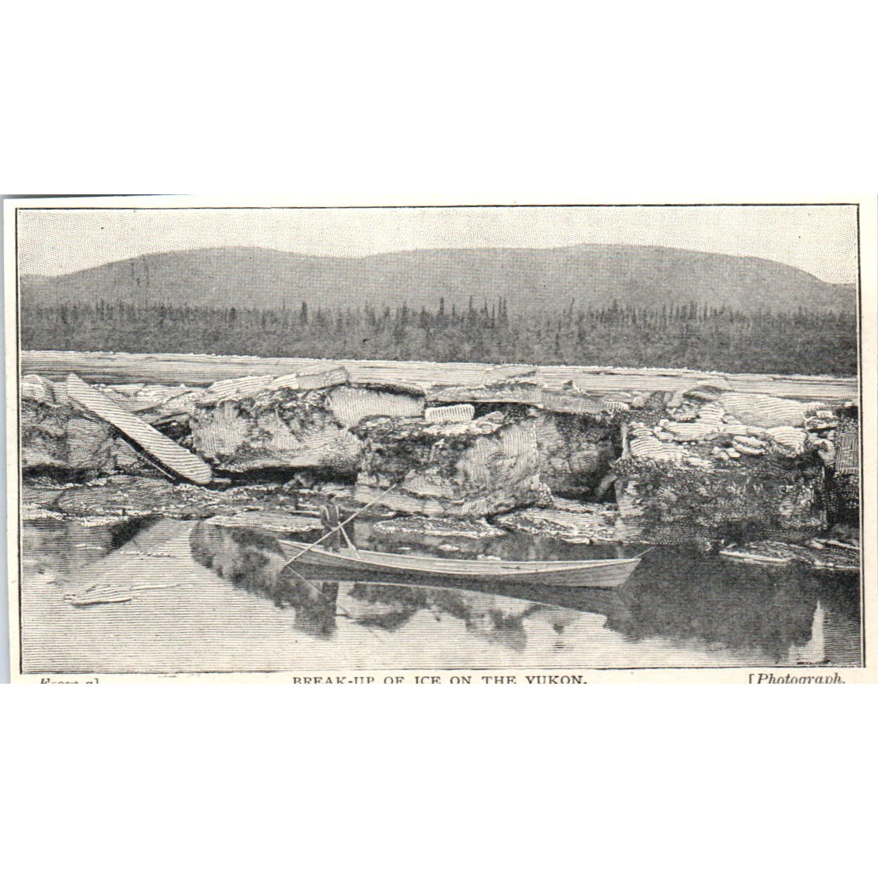 Break-Up of Ice on the Yukon 1897 Victorian Photo AE9-TS7