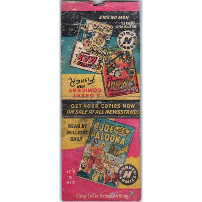 Harvey Comics Joe Palooka Ham Fisher Vintage Matchbook Cover SD4-Y7