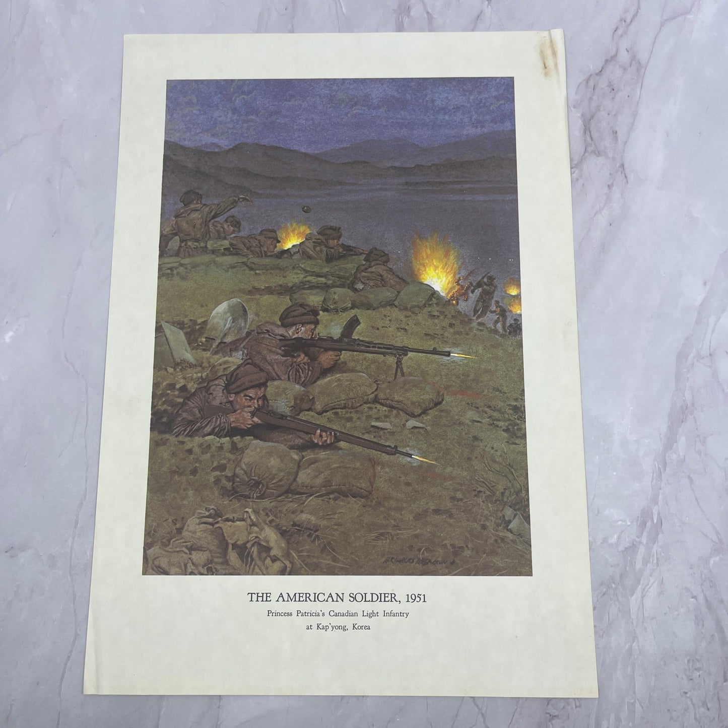 Princess Patricia's Canadian Light Infantry - KapYong Korea 1965 Art Print V14-4